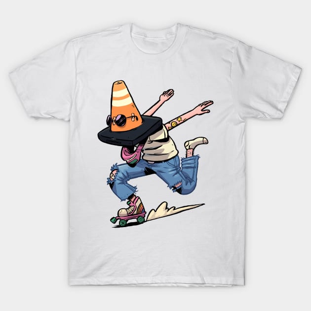 Punk Rolling Cone T-Shirt by yonsoncb